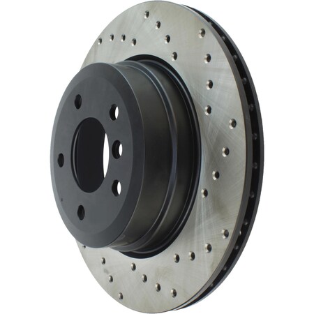Centric StopTech Sport Cross Drilled Brake Rotor; Rear Left, StopTech 128.34109L